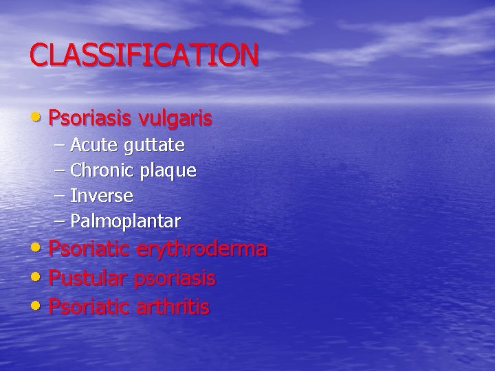 pustular psoriasis classification)