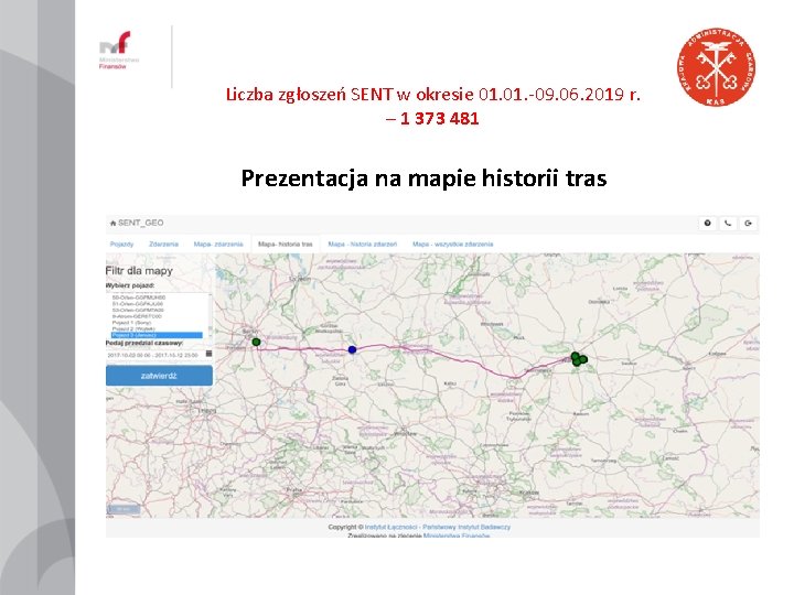 Liczba zgłoszeń SENT w okresie 01. -09. 06. 2019 r. – 1 373 481