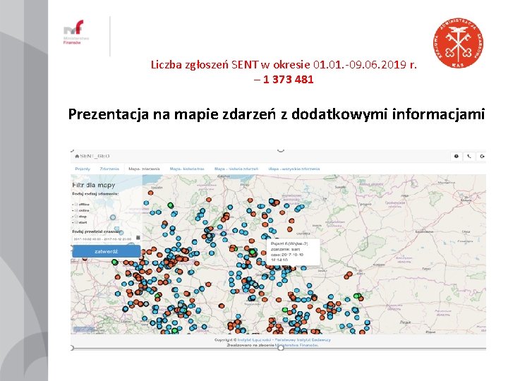 Liczba zgłoszeń SENT w okresie 01. -09. 06. 2019 r. – 1 373 481