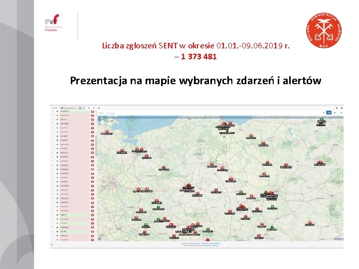 Liczba zgłoszeń SENT w okresie 01. -09. 06. 2019 r. – 1 373 481