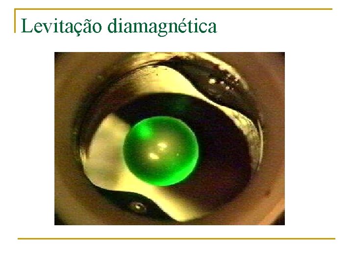 Levitação diamagnética 