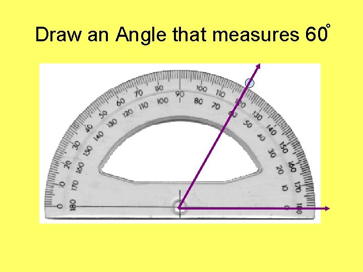 Draw an Angle that measures 60 