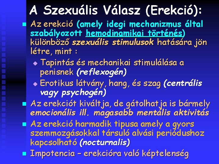 az erekció stimulálása