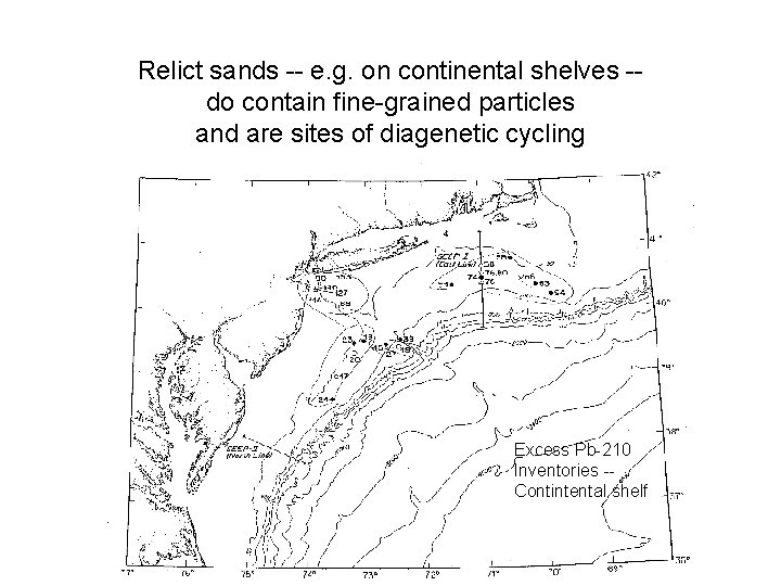 Relict sands -- e. g. on continental shelves -do contain fine-grained particles and are Relict sands -- e. g. on continental shelves -do contain fine-grained particles and are