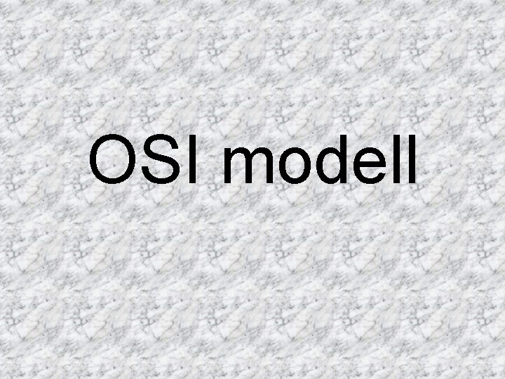 OSI modell 