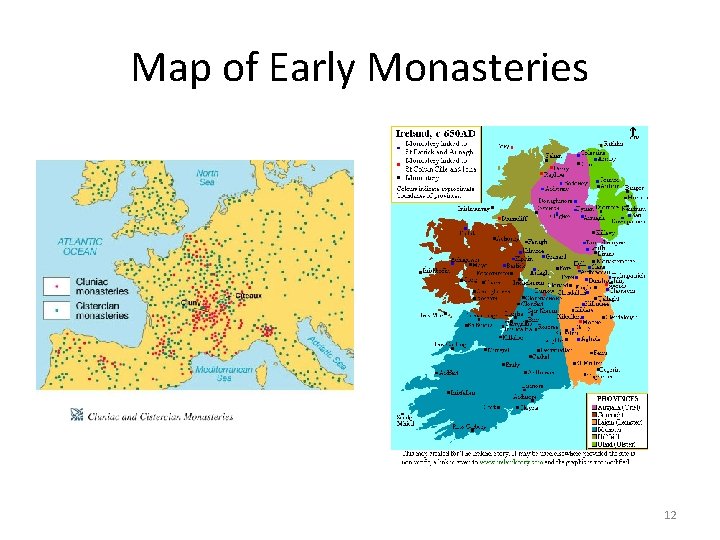 Map of Early Monasteries 12 