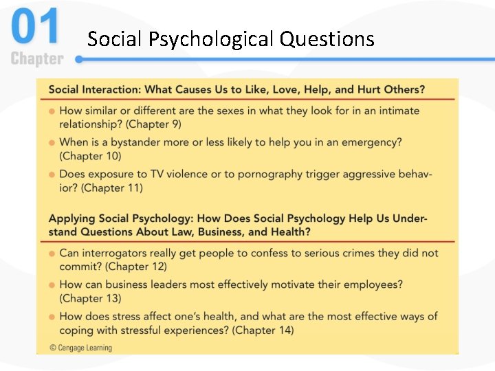 Social Psychological Questions 