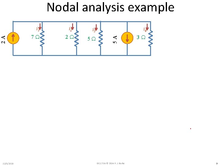 Nodal analysis example 12/5/2020 7 W i 2 2 W i 3 i 4