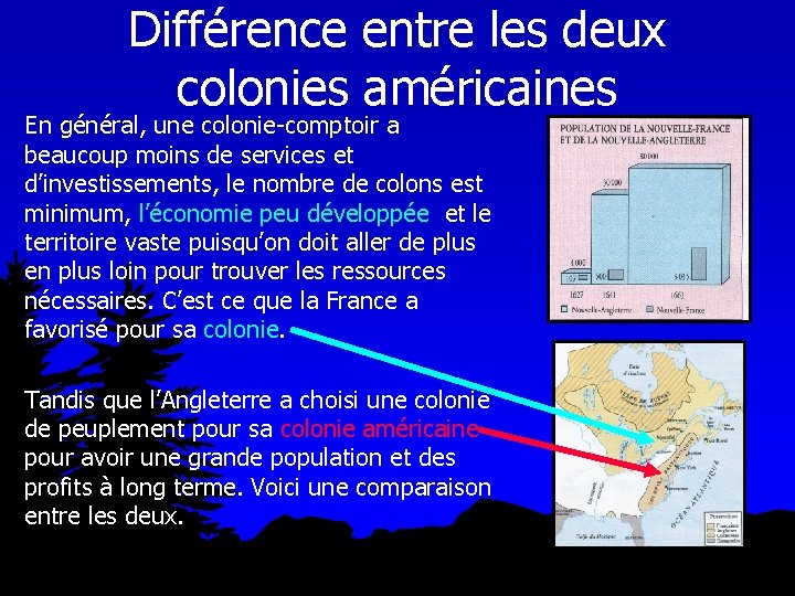Différence entre les deux colonies américaines En général, une colonie-comptoir a beaucoup moins de Différence entre les deux colonies américaines En général, une colonie-comptoir a beaucoup moins de