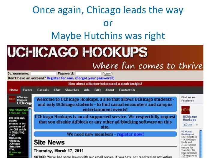 Once again, Chicago leads the way or Maybe Hutchins was right 