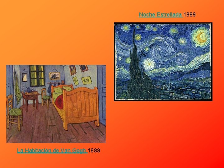 Noche Estrellada 1889 La Habitación de Van Gogh 1888 