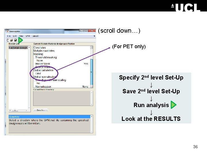 (scroll down…) (For PET only) Specify 2 nd level Set-Up ↓ Save 2 nd (scroll down…) (For PET only) Specify 2 nd level Set-Up ↓ Save 2 nd