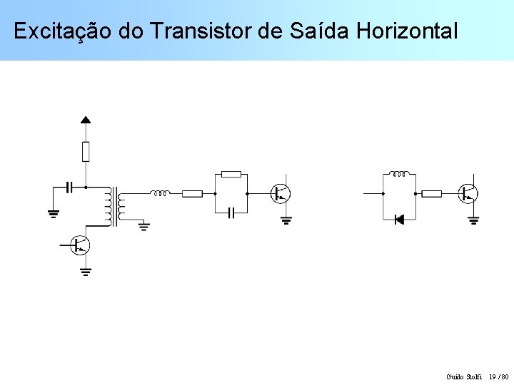 Excitação do Transistor de Saída Horizontal Guido Stolfi 19 / 80 