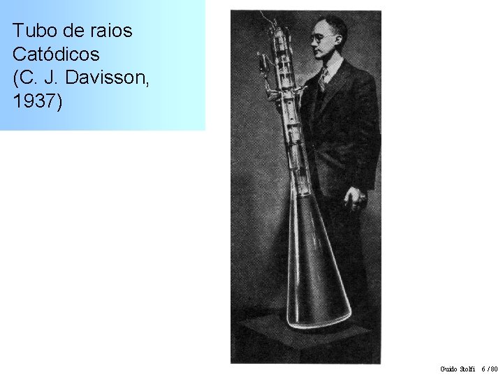 Tubo de raios Catódicos (C. J. Davisson, 1937) Guido Stolfi 6 / 80 