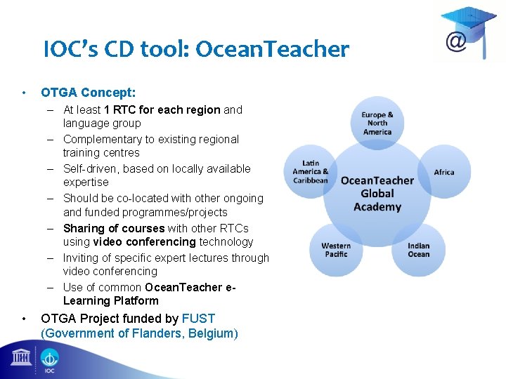 IOC’s CD tool: Ocean. Teacher • OTGA Concept: – At least 1 RTC for