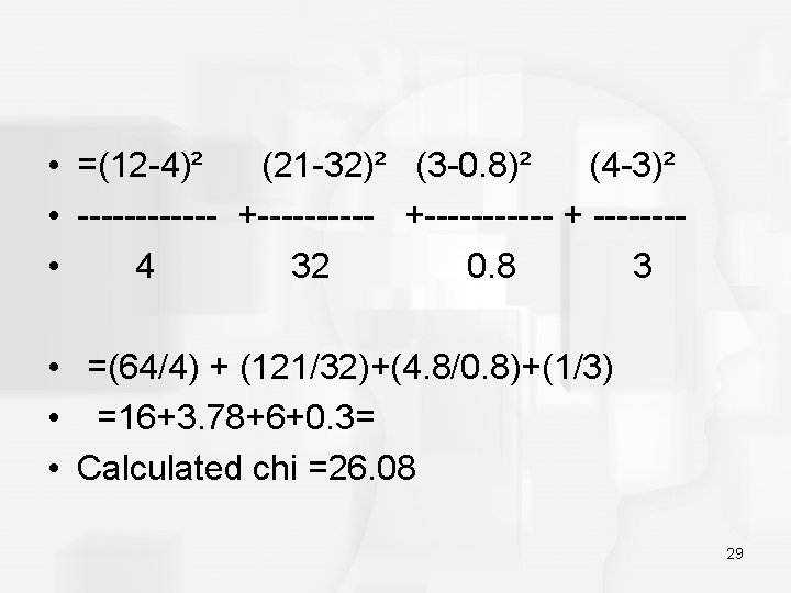  • =(12 -4)² (21 -32)² (3 -0. 8)² (4 -3)² • ------ +------