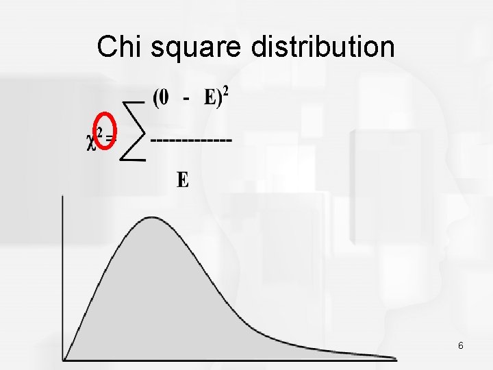 Chi square distribution 6 