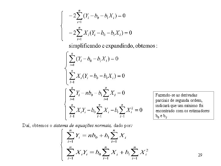 Fazendo-se as derivadas parciais de segunda ordem, indicará que um mínimo foi encontrado com