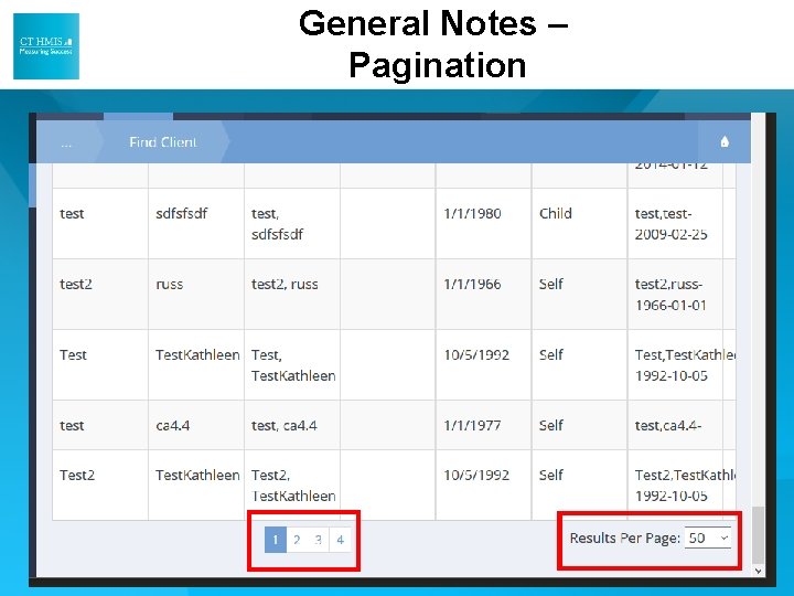 General Notes – Pagination General Notes – Pagination