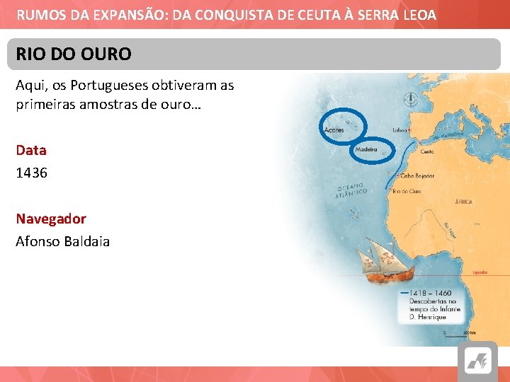 RUMOS DA EXPANSÃO: DA CONQUISTA DE CEUTA À SERRA LEOA RIO DO OURO Aqui,