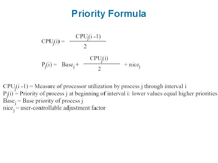 Priority Formula 