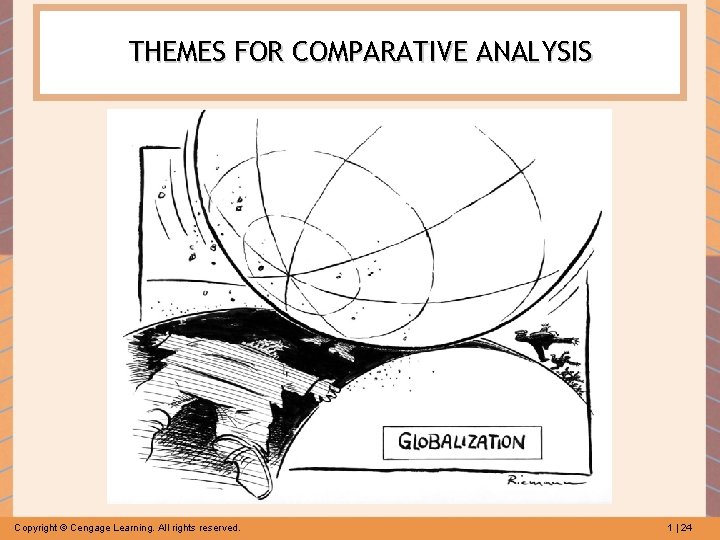 THEMES FOR COMPARATIVE ANALYSIS Copyright © Cengage Learning. All rights reserved. 1 | 24