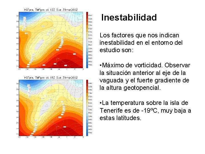 Inestabilidad Los factores que nos indican inestabilidad en el entorno del estudio son: •