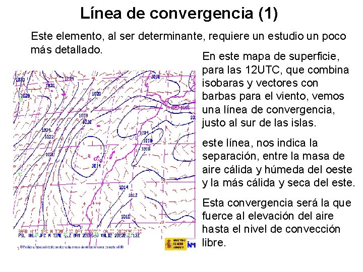 Línea de convergencia (1) Este elemento, al ser determinante, requiere un estudio un poco