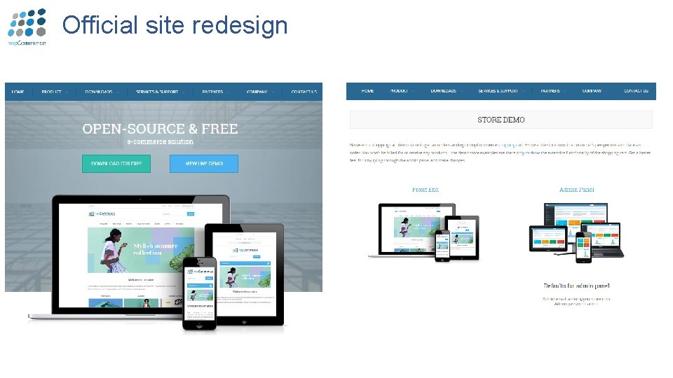 Official site redesign 