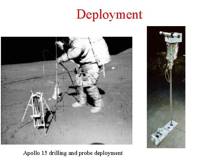 Deployment Apollo 15 drilling and probe deployment 