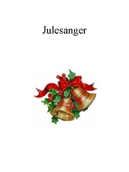 Julesanger 