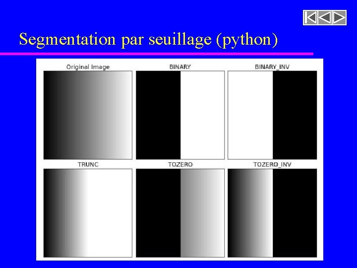 Segmentation par seuillage (python) Segmentation par seuillage (python)