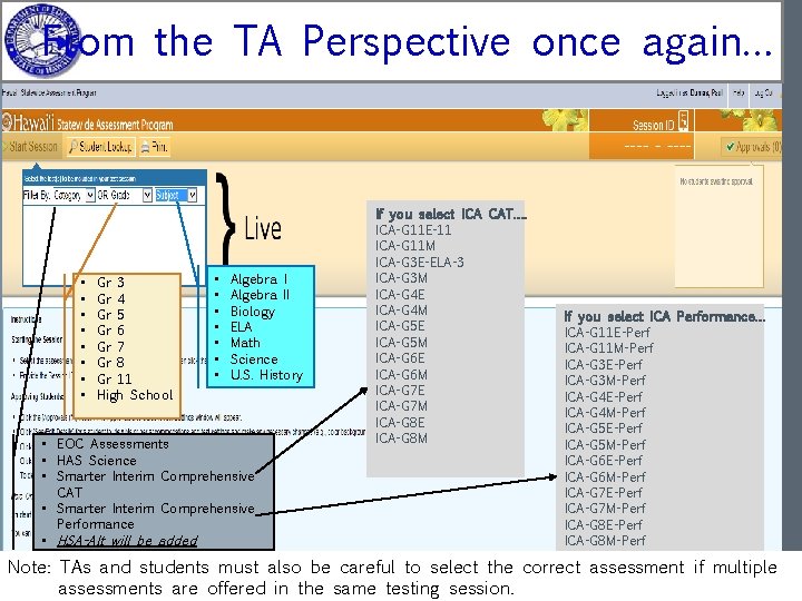From the TA Perspective once again… • • Gr 3 Gr 4 Gr 5