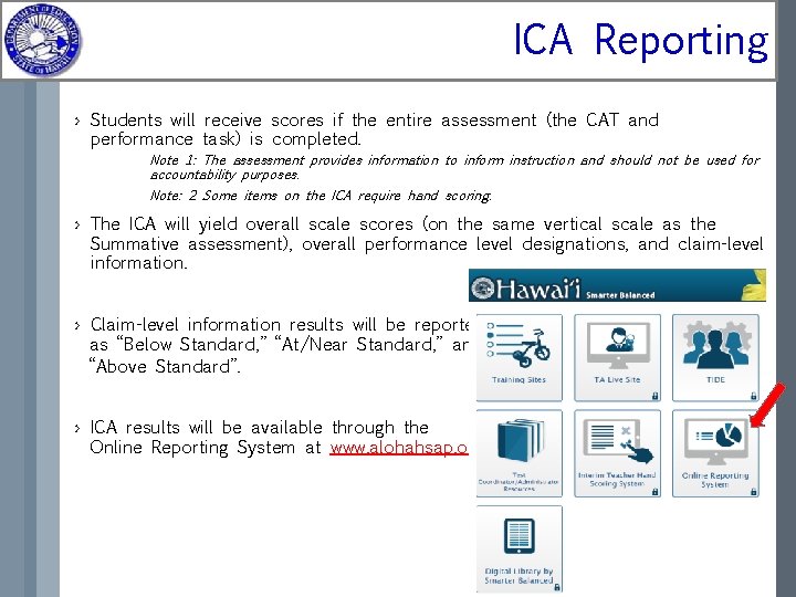 ICA Reporting › Students will receive scores if the entire assessment (the CAT and