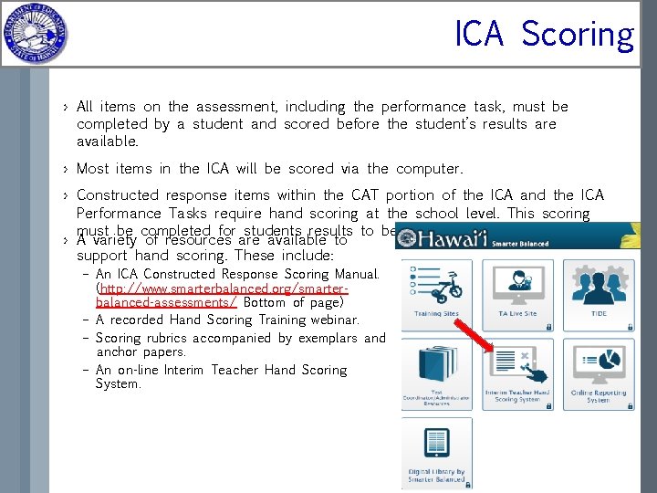 ICA Scoring › All items on the assessment, including the performance task, must be