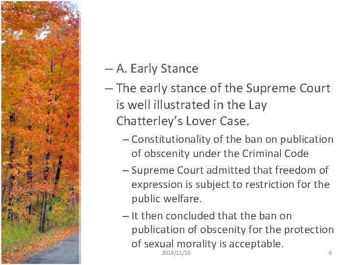 – A. Early Stance – The early stance of the Supreme Court is well – A. Early Stance – The early stance of the Supreme Court is well