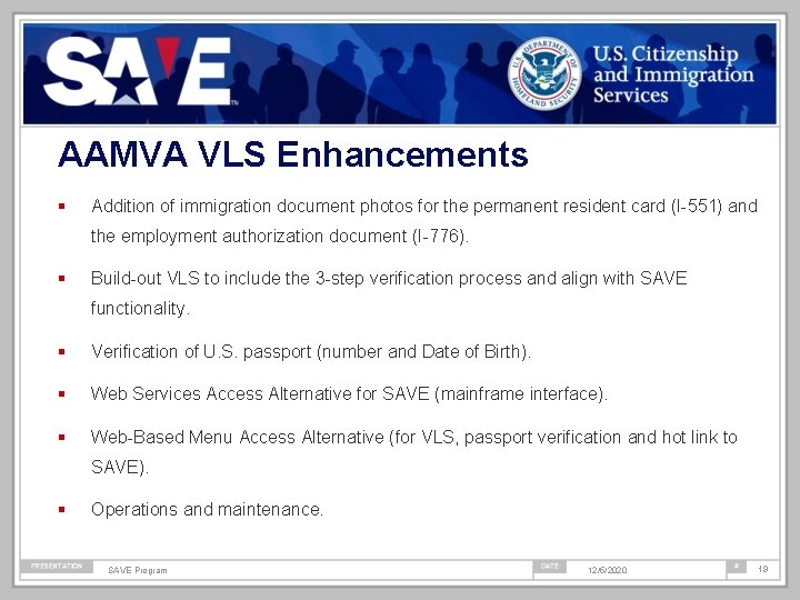 AAMVA VLS Enhancements Addition of immigration document photos for the permanent resident card (I-551)