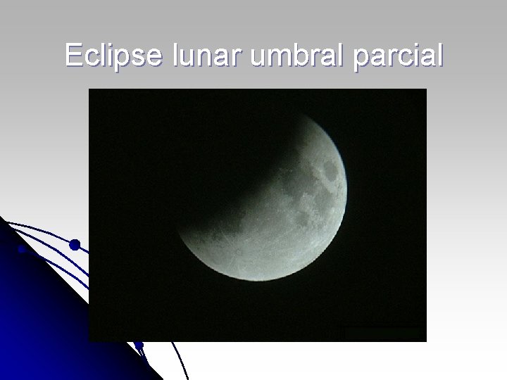 Eclipse lunar umbral parcial 