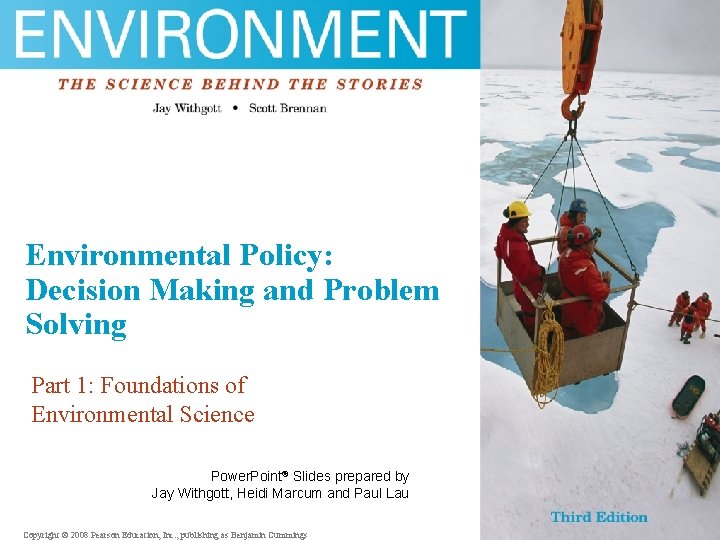 fgh Environmental Policy: sfg Decision Making and Problem Solving dfg Part 1: Foundations of