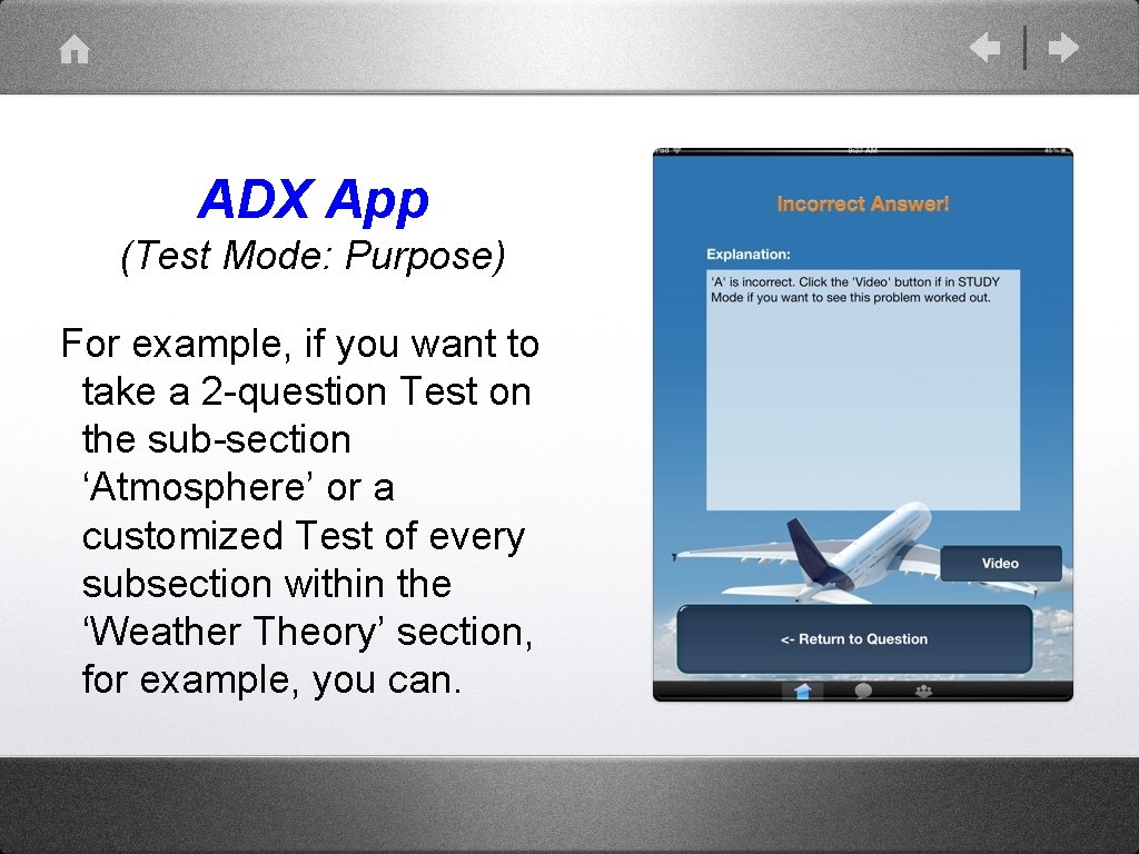 ADX App (Test Mode: Purpose) For example, if you want to take a 2 ADX App (Test Mode: Purpose) For example, if you want to take a 2