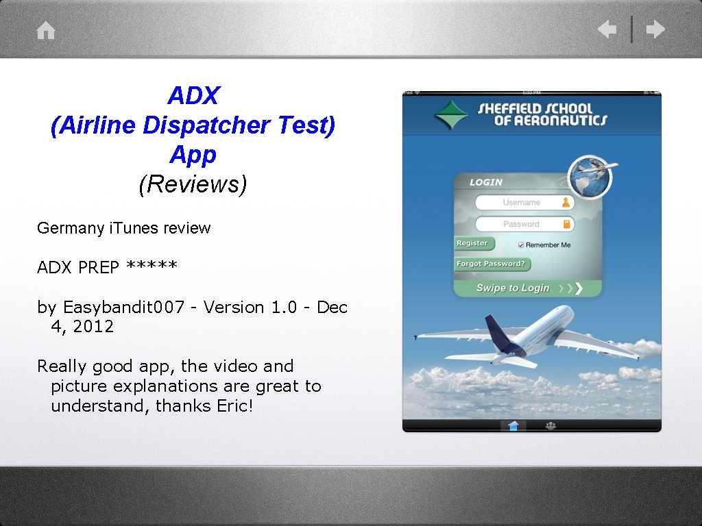 ADX (Airline Dispatcher Test) App (Reviews) Germany i. Tunes review ADX PREP ***** by ADX (Airline Dispatcher Test) App (Reviews) Germany i. Tunes review ADX PREP ***** by
