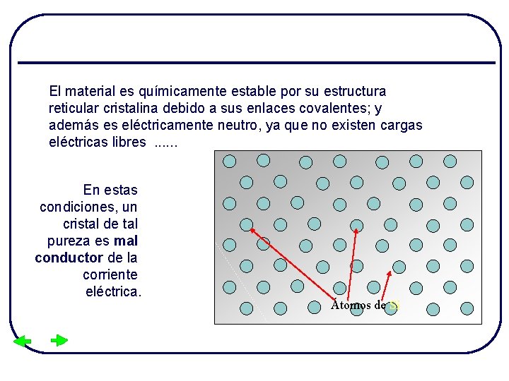 El material es químicamente estable por su estructura reticular cristalina debido a sus enlaces