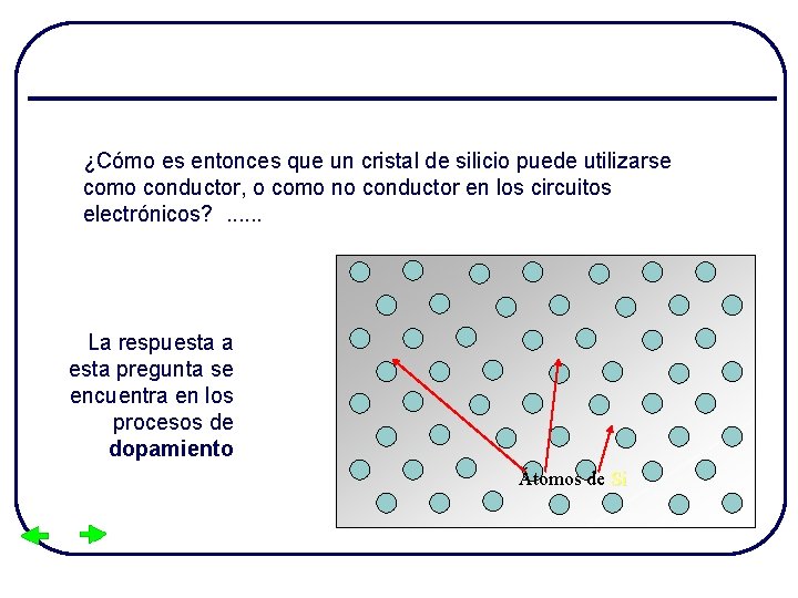 ¿Cómo es entonces que un cristal de silicio puede utilizarse como conductor, o como