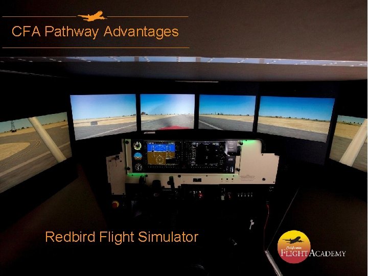 CFA Pathway Advantages Redbird Flight Simulator 