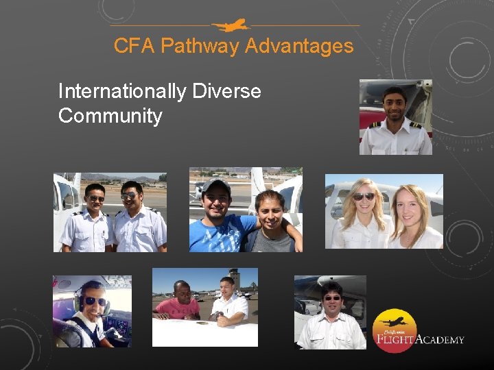 CFA Pathway Advantages Internationally Diverse Community 