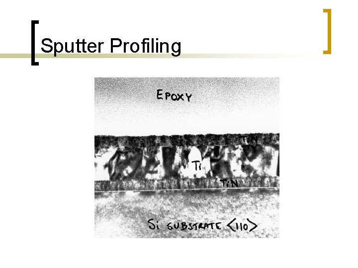 Sputter Profiling 