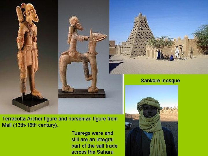 Sankore mosque Terracotta Archer figure and horseman figure from Mali (13 th-15 th century).