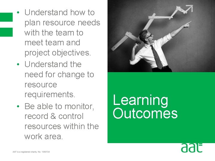  • Understand how to plan resource needs with the team to meet team