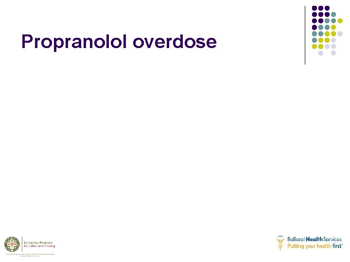 Propranolol overdose 
