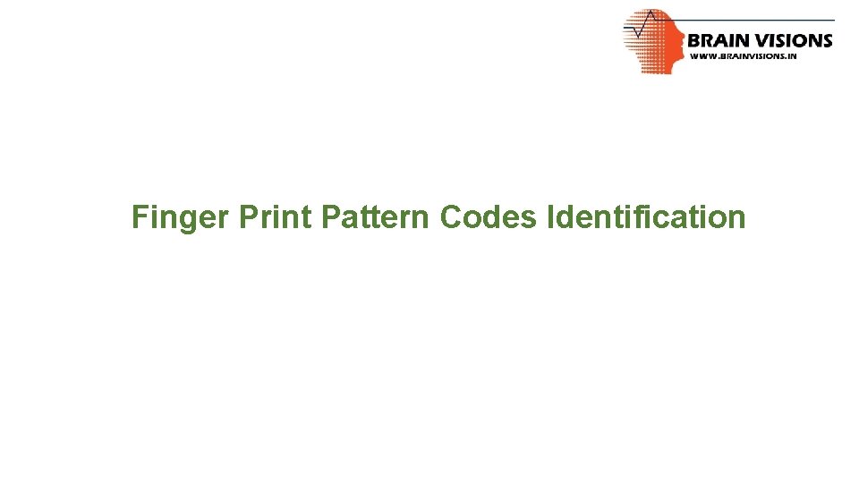 Finger Print Pattern Codes Identification 